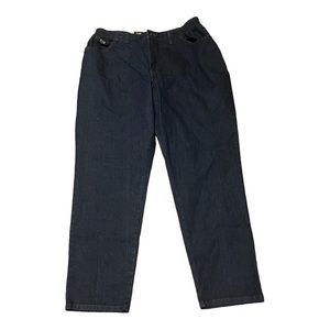 Lee Jeans Dark Indigo Women’s 18 W Relaxed Fit Casual Comfortable